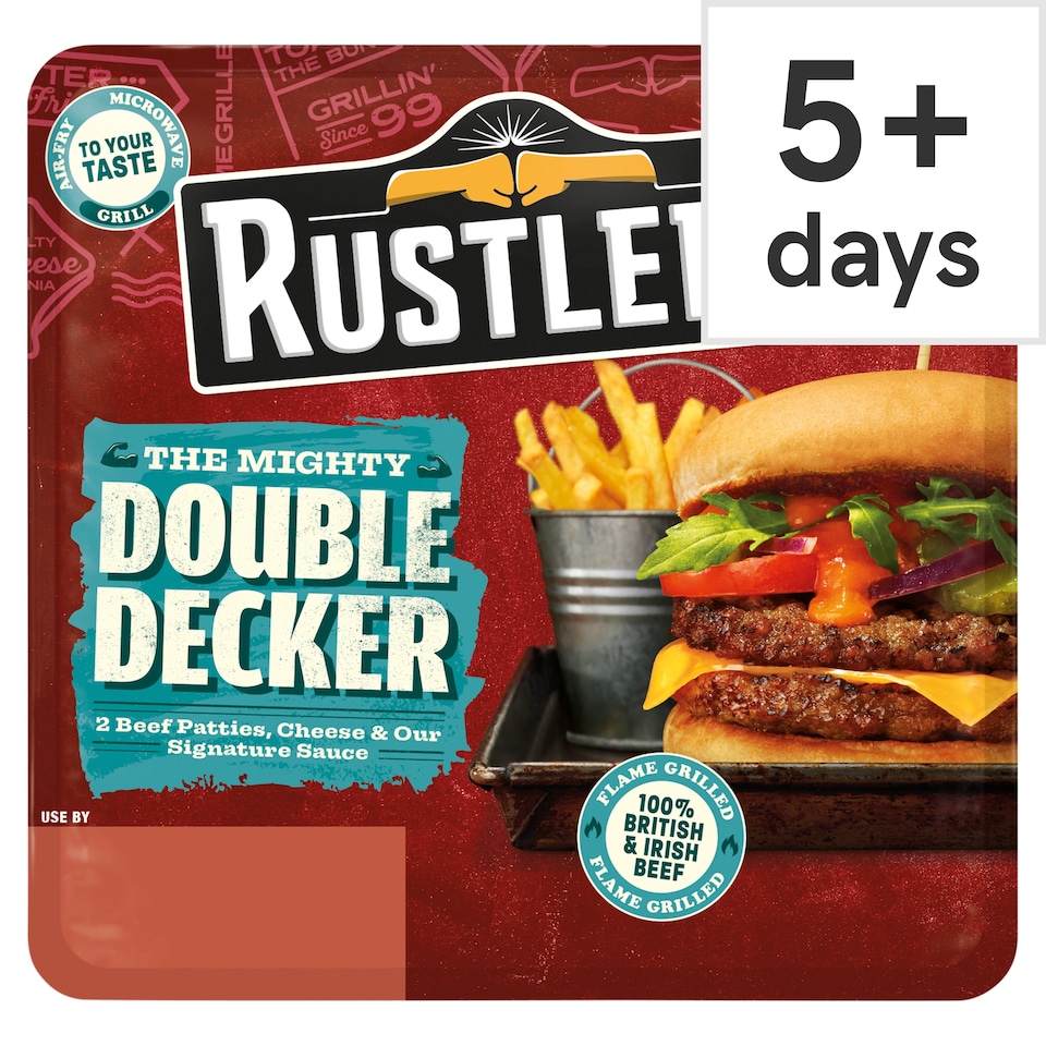 Rustlers Double Decker Cheese Burger 237G