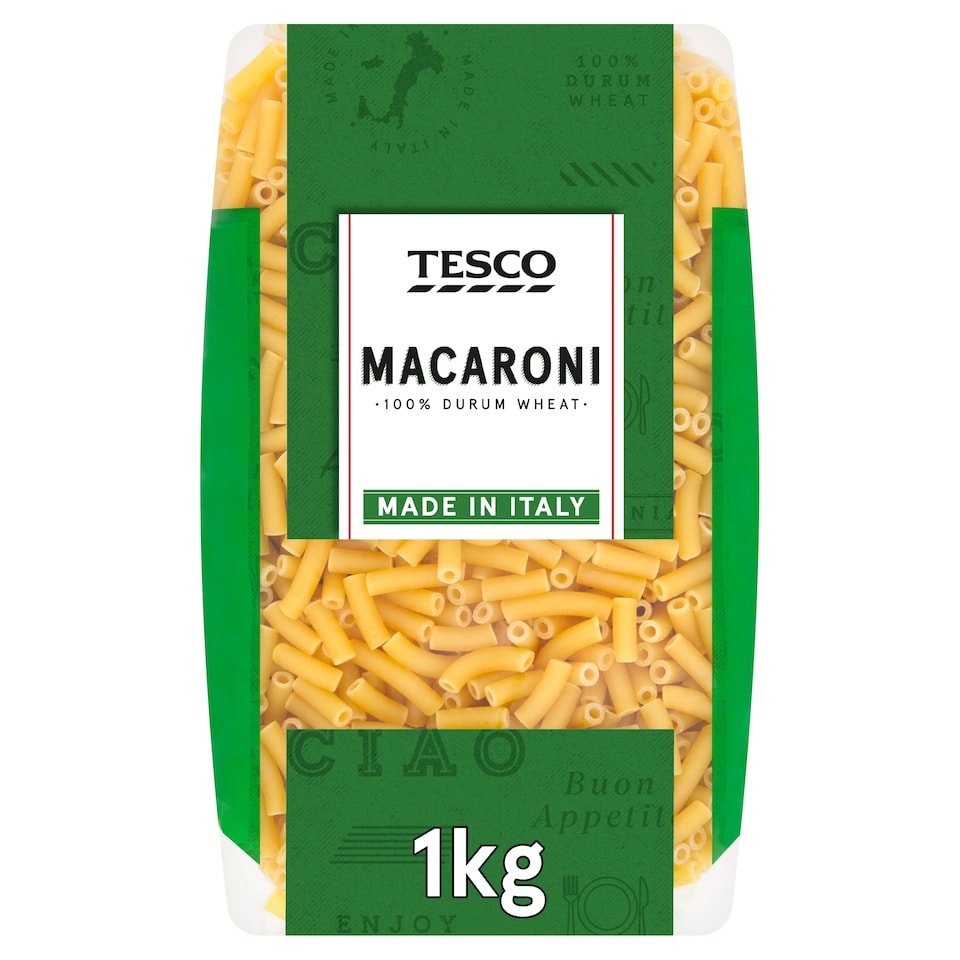 Tesco Macaroni Pasta 1Kg