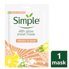 Simple Protect & Glow 48Hr Glow Sheet Mask 25Ml
