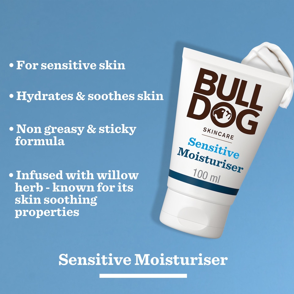 image 1 of Bulldog Skincare Sensitive Men's Face Moisturiser 100ml