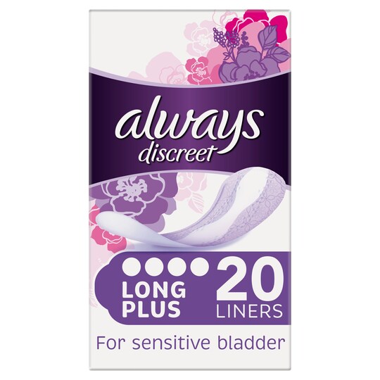 Always Discreet Plus Incontinence Panty Liners 20 Pack Tesco Groceries