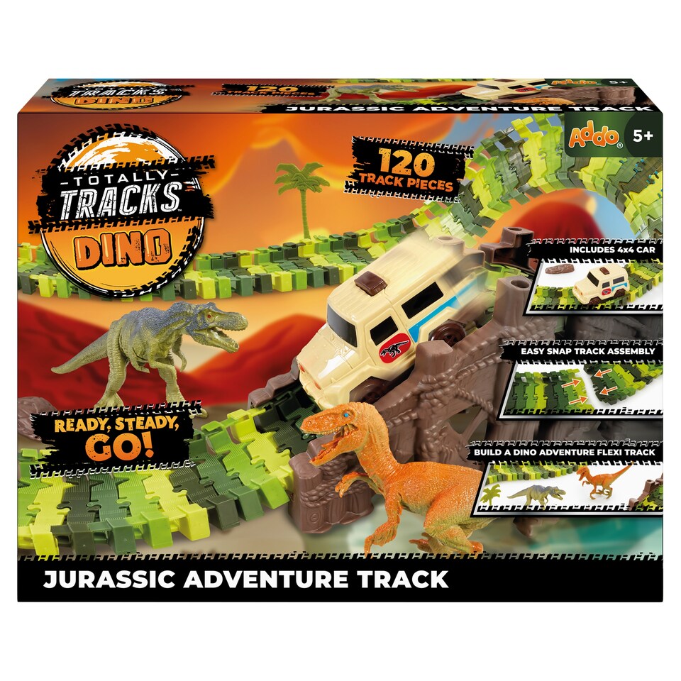 Addo Totally Tracks Dino 120 db-os dinós versenypálya szett   1. kép