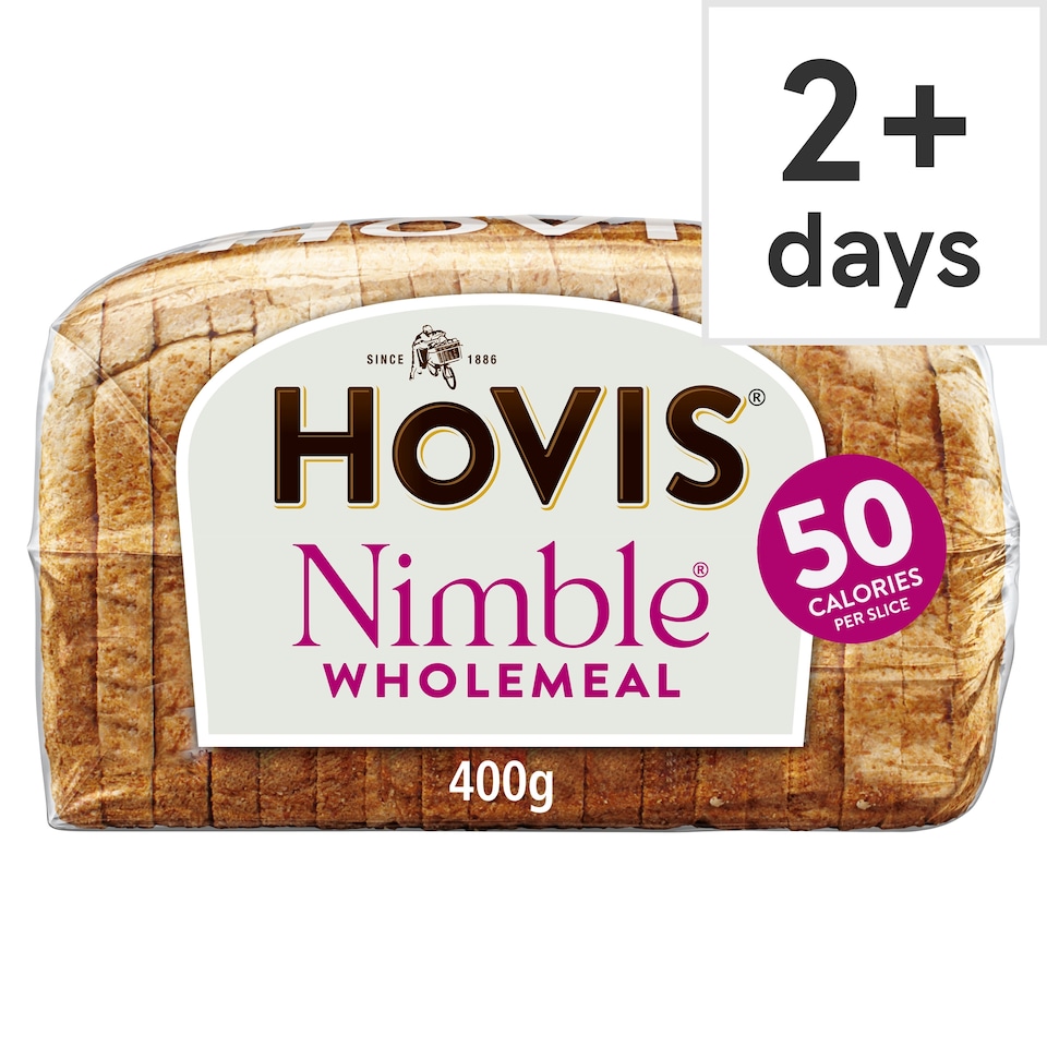 image 1 of Hovis Nimble Wholemeal Sliced Loaf 400g