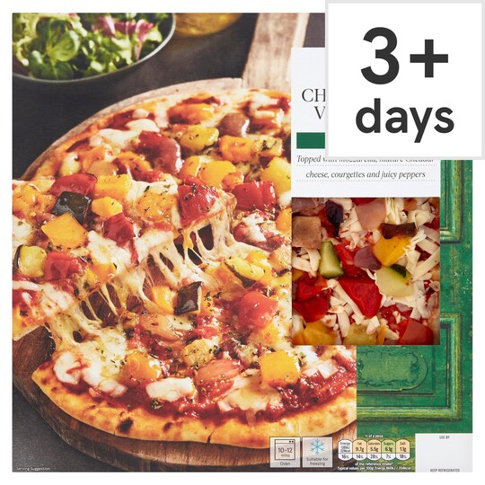 Tesco Stonebaked Chargrilled Vegetable Pizza 307G Tesco Groceries