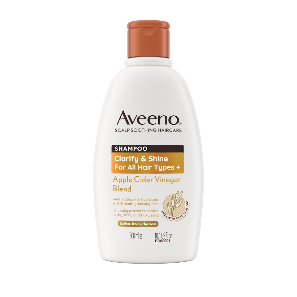 image 1 of Aveeno Clarify & Shine Shampoo - Apple Cider Vinegar Blend 300ml