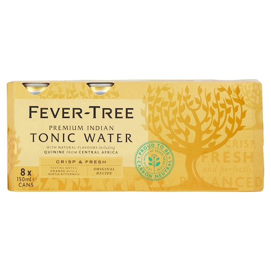 FeverTree Indian Tonic Water 8 X 150Ml Tesco Groceries