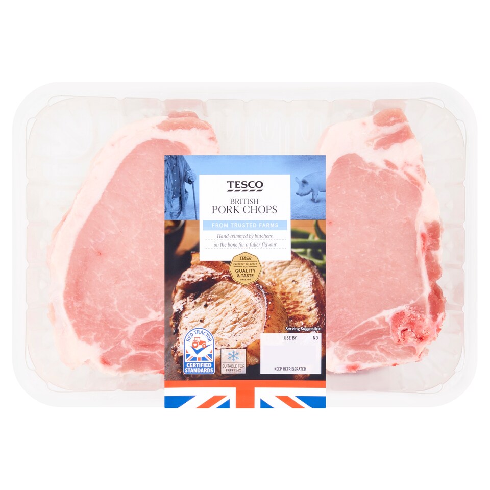 Tesco British Pork Chops 350g 