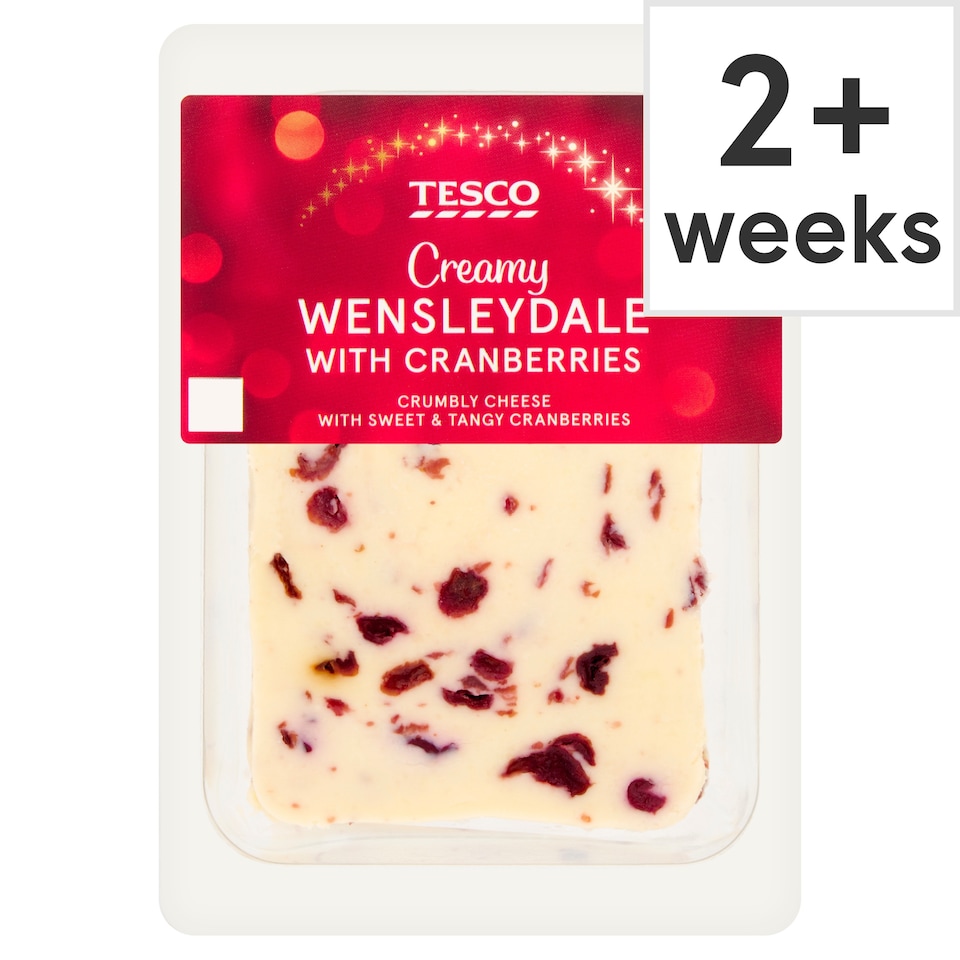 Tesco Wensleydale Cheese with Cranberries 200g