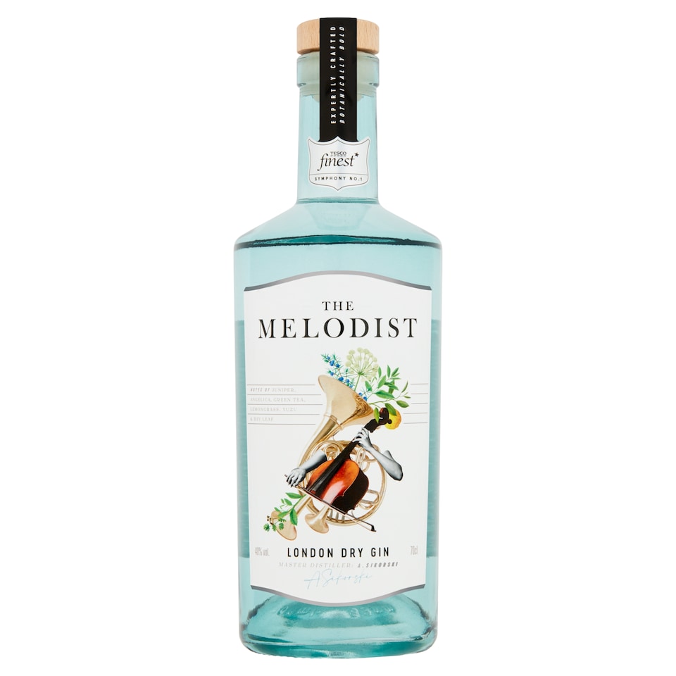 Tesco Finest The Melodist London Dry Gin 40,0% 700 ml