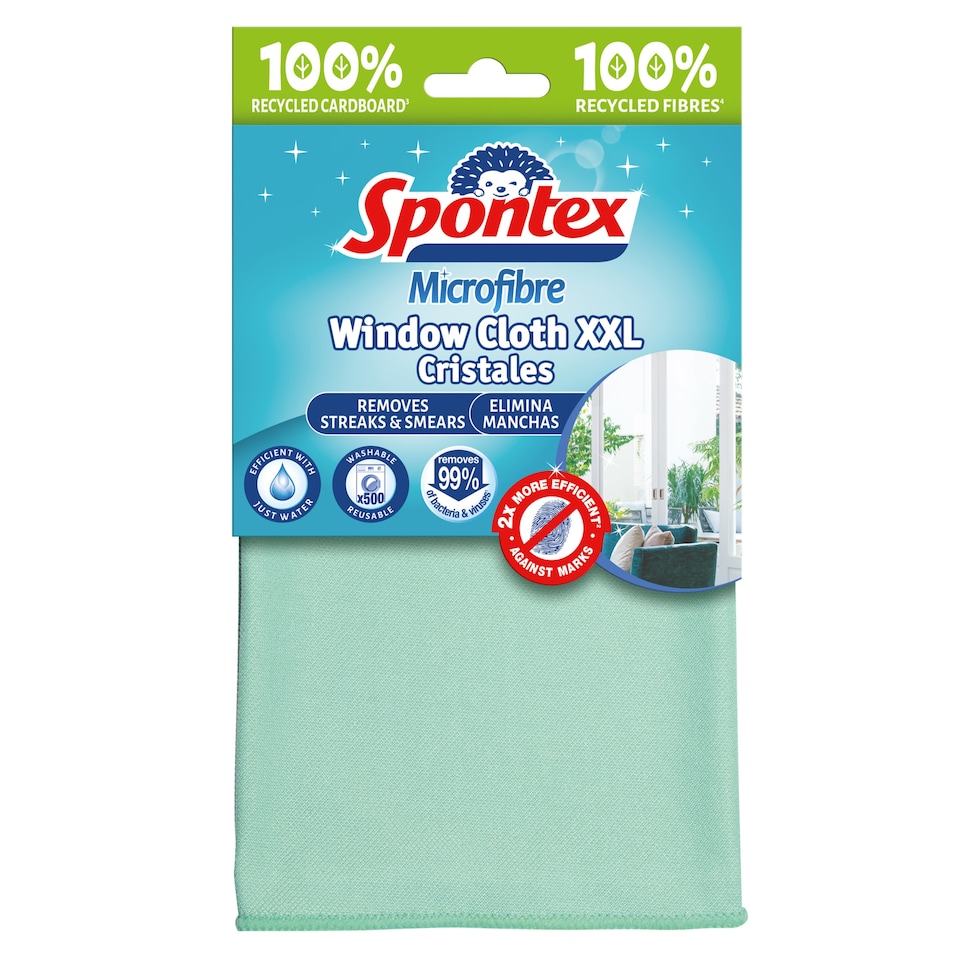 image 1 of Spontex Microfibre Window Cloth