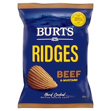 Burts Ridges Beef and Mustard 150g