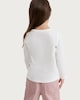 image 3 of F&F Girls Pure Cotton Galentines Cutie Long Sleeved Top in White