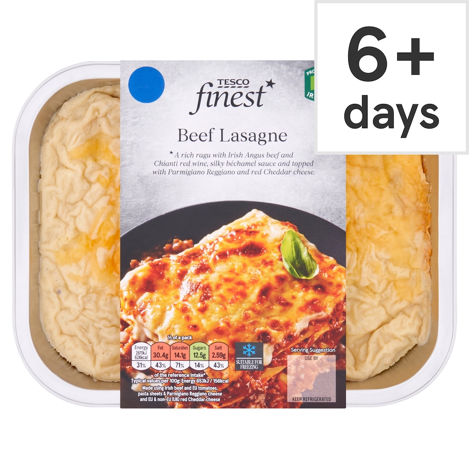 Tesco Finest Beef Lasagne 800G