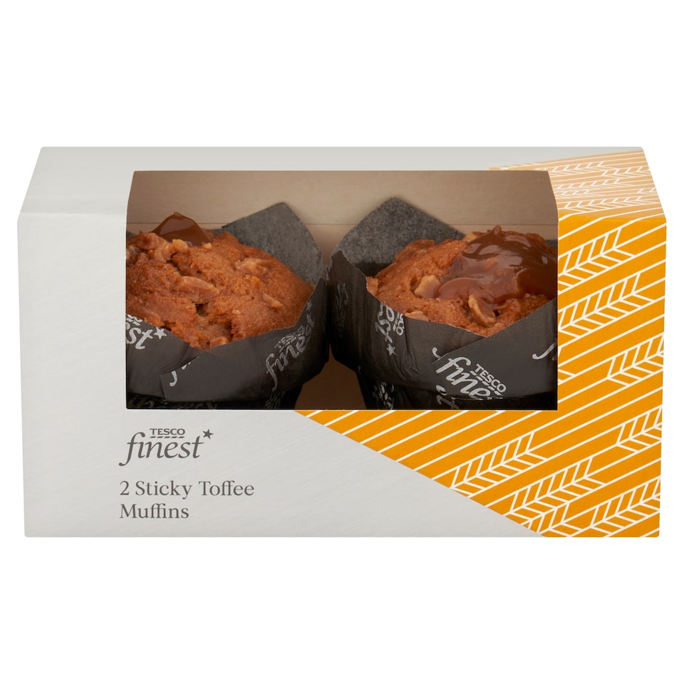 image 1 of Tesco Finest Sticky Toffee Muffins 2 Pack