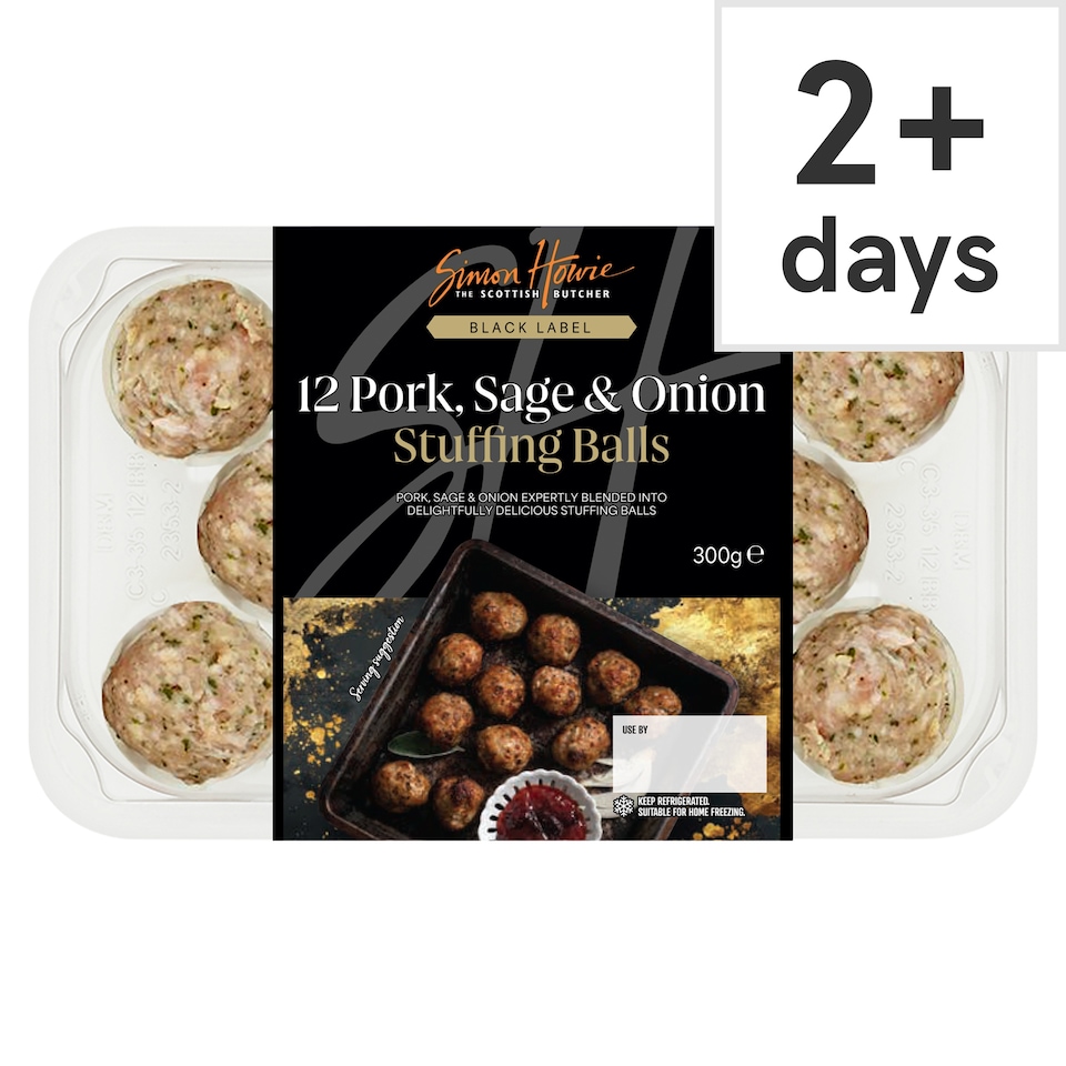 Simon Howie Pork Sage And Onion Stuffing Balls 300G