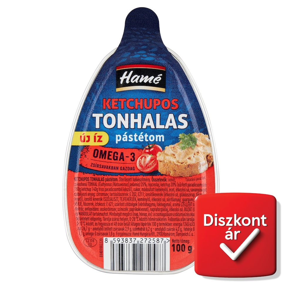 Hamé ketchupos tonhalas pástétom 100 g