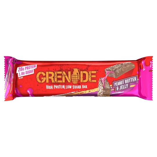 Grenade Peanut & Jelly Protein Bar 60G Tesco Groceries
