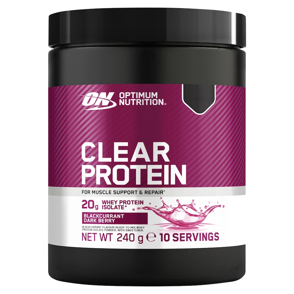 Optimum Nutrition Clear Protein Blackcurrant & Dark Berry 240g.