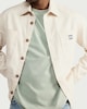 image 3 of RDA Pure Cotton Long Sleeved Worker Overshirt in Cream