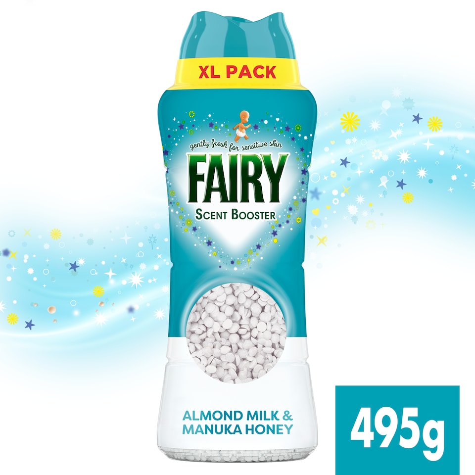 image 1 of Fairy In-Wash Scent Booster Almond Milk & Manuka Honey 495G