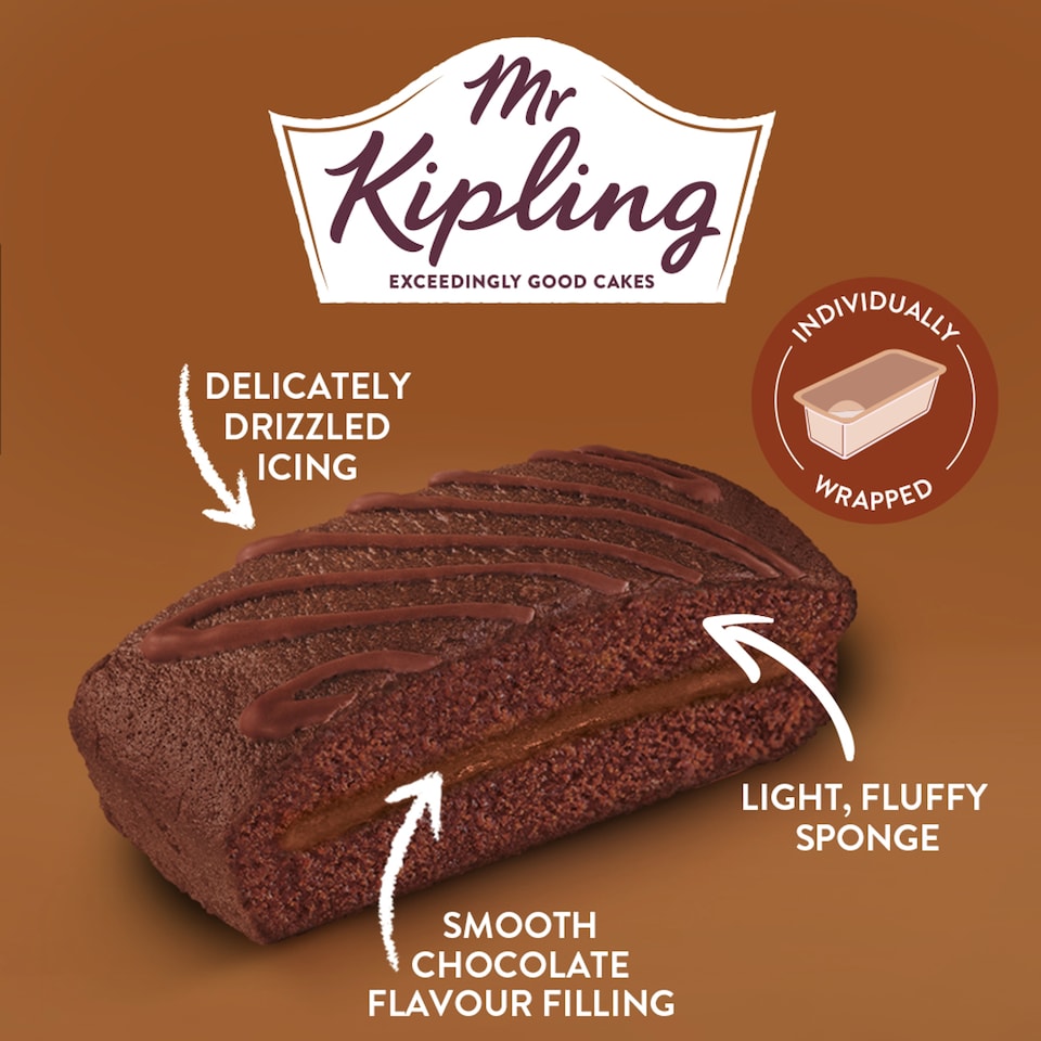 image 1 of Mr Kipling Deliciously Good Chocolate Slices 6 Pack