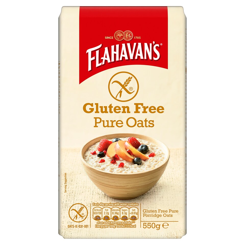 Flahavan's Gluten Free Pure Oats 550G