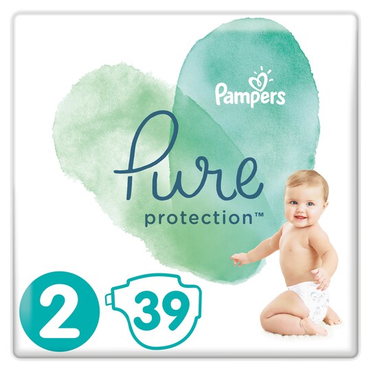 Pampers Pure Protection Size2 39 Nappies Tesco Groceries