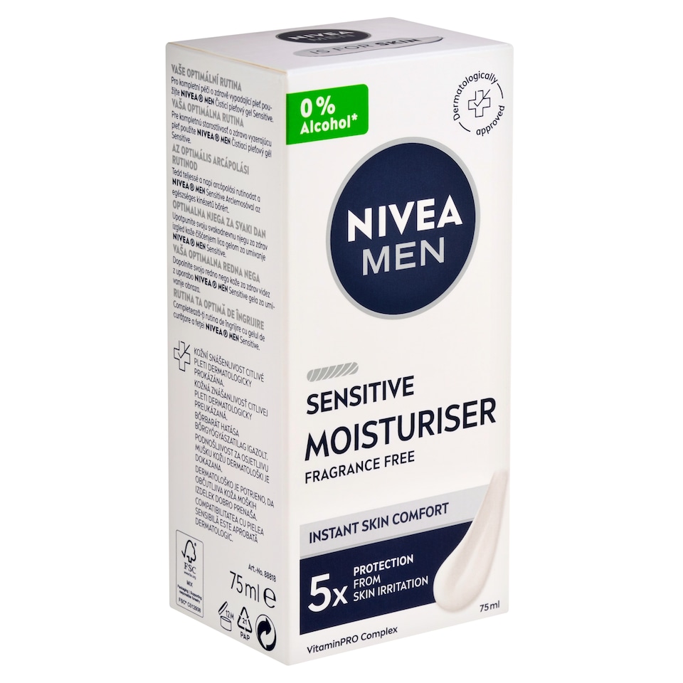 obrázok 1 z Nivea Men Sensitive Hydratačný krém 75 ml