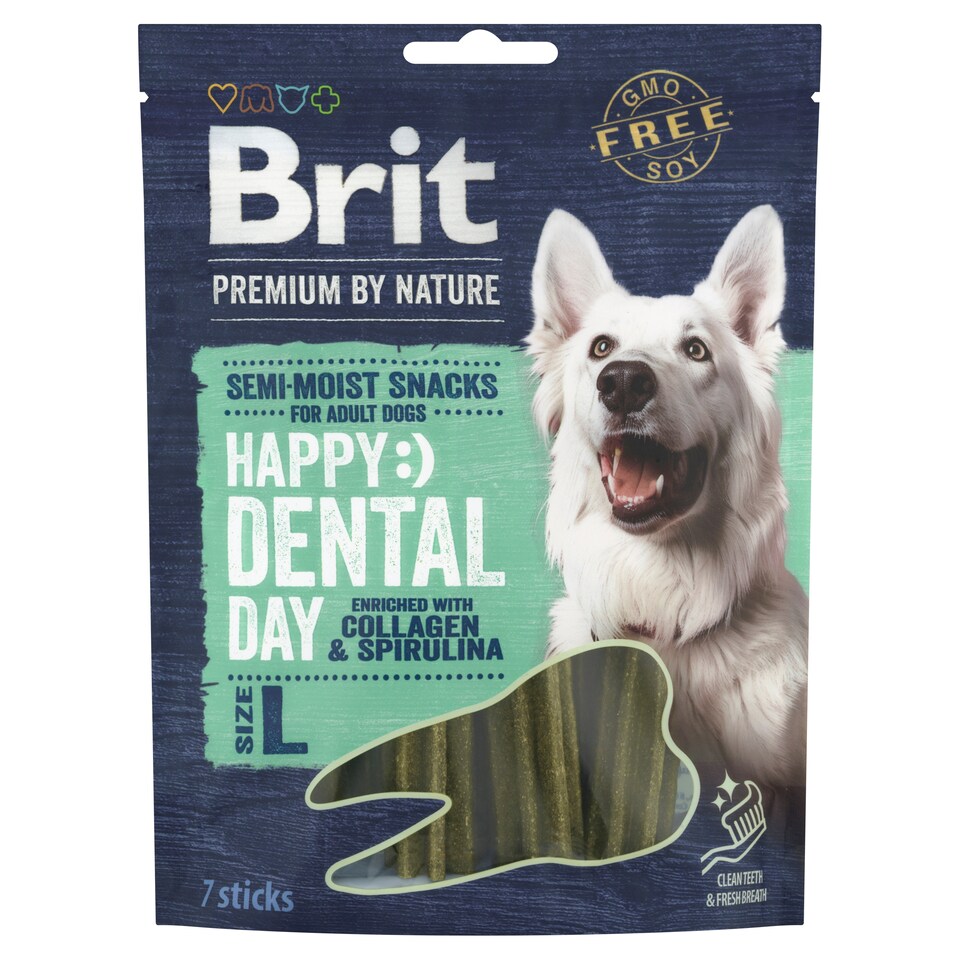 image 1 of Brit Premium by Nature Dental Stick L with Collagen and Spirulina 250 g