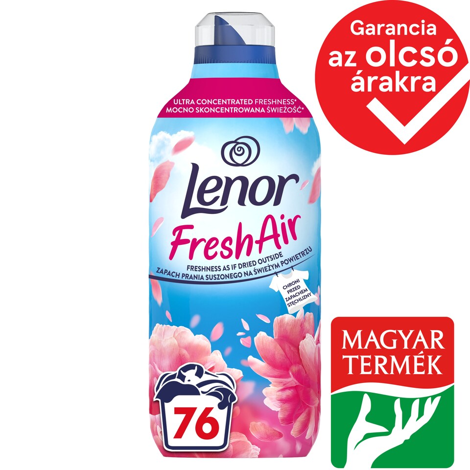 Lenor Fresh Air Öblítő 76 Mosáshoz, Pink Blossom 1. kép