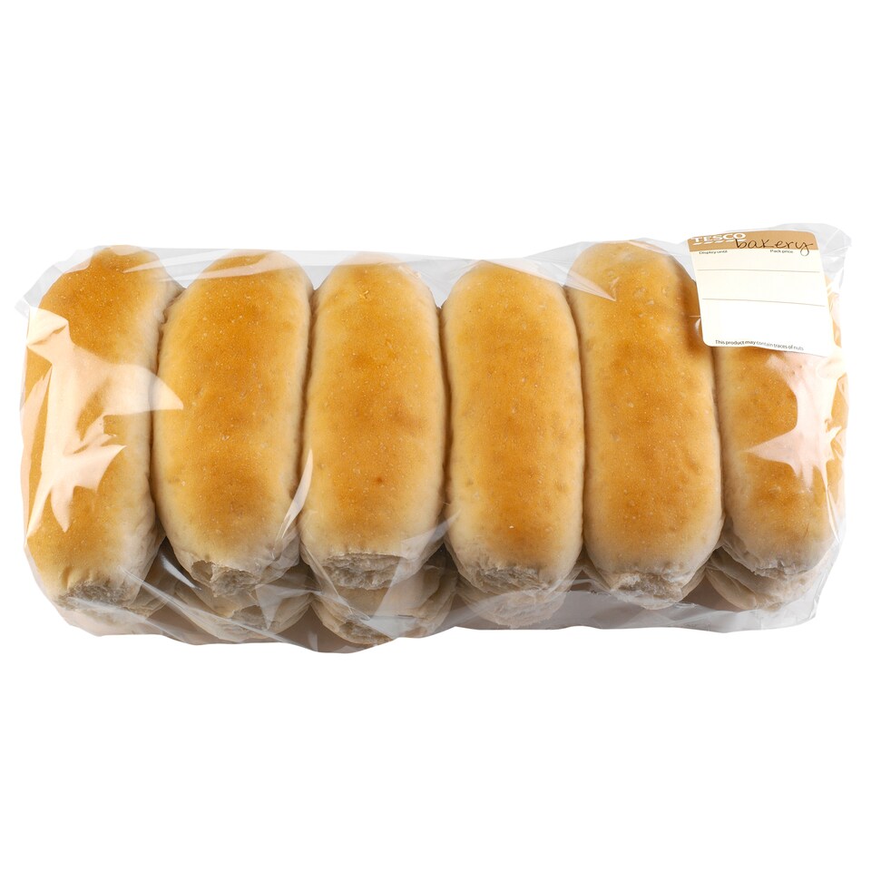 Tesco Crusty Round Roll Loose