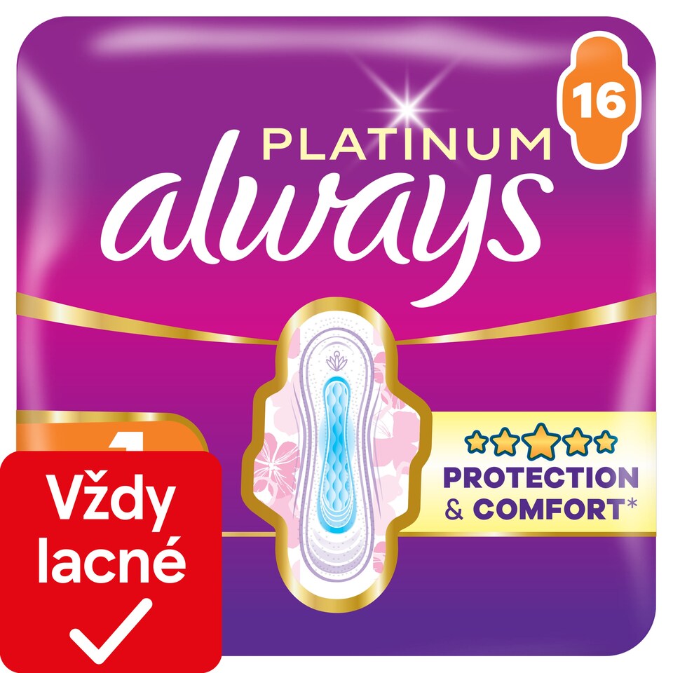 image 1 of Always Platinum Sanitary Towels Normal (Size 1) 16 Pads
