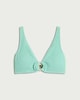 image 5 of F&F Textured Ring Accent Bikini Top in Mint