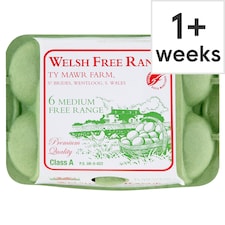 Ty Mawr Farm Free Range Eggs Medium Box Of