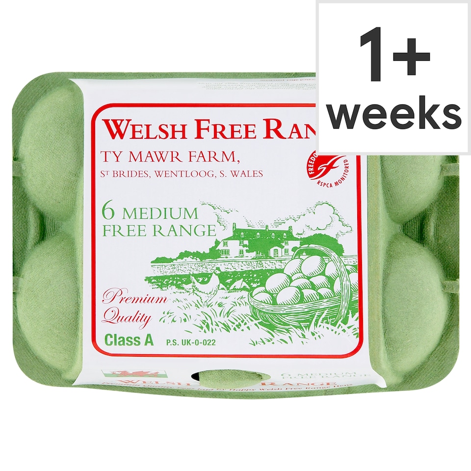 Ty Mawr Farm Free Range Eggs Medium Box Of