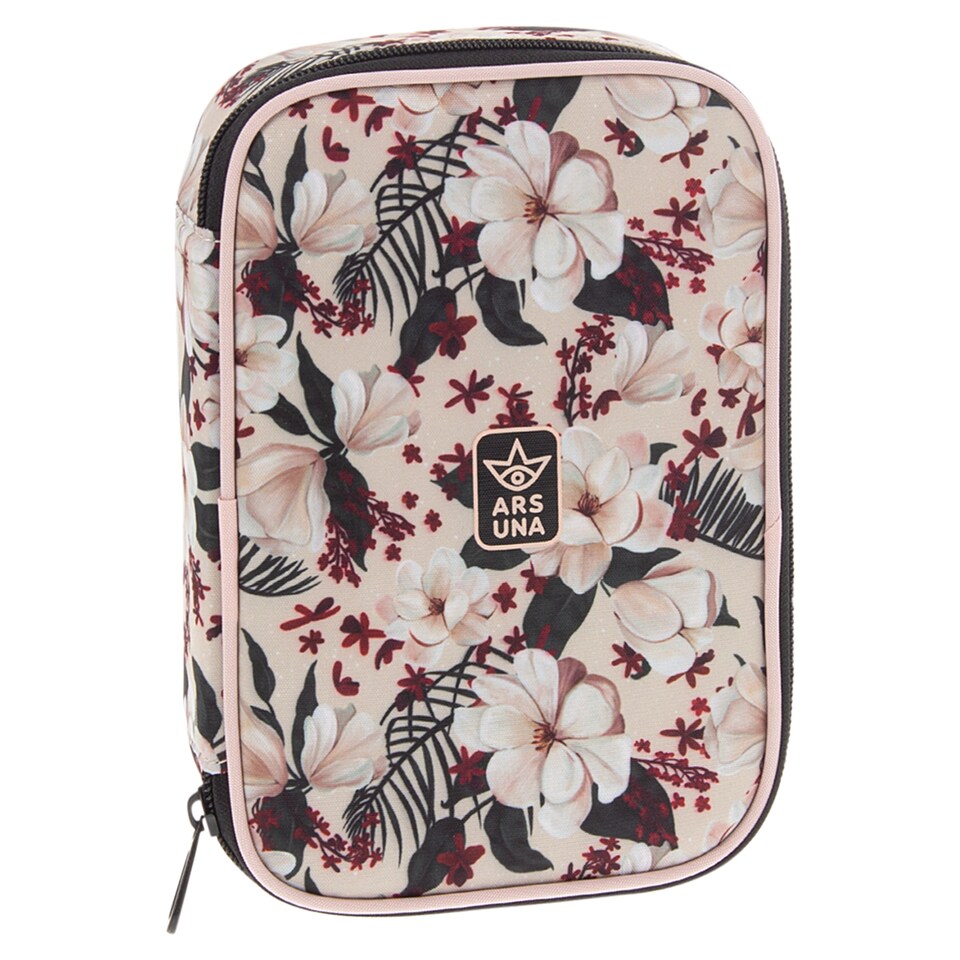 image 1 of Ars Una One Zipper Pencil Box Flower Mix
