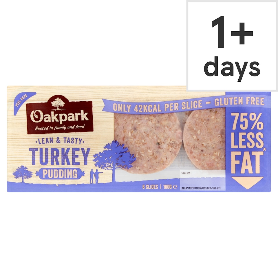 Oak Park Turkey Pudding 6 Slices 180G