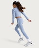 image 3 of F&F Active Girls ULTRAMOVE 2-Piece Long Sleeved Crop Top and Leggings Set in Blue