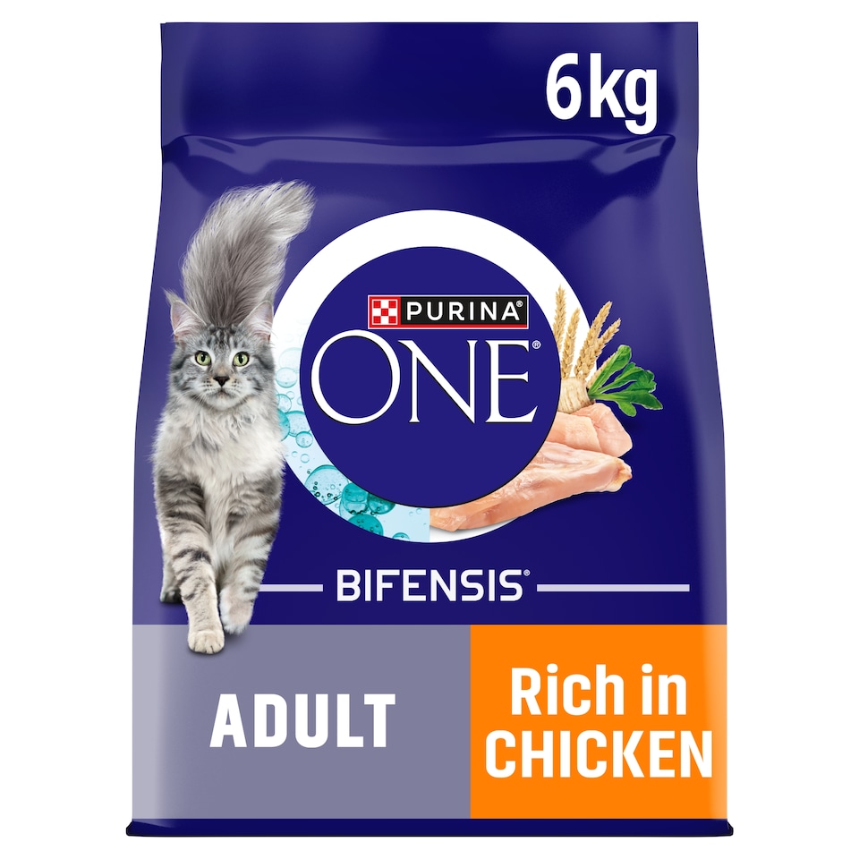 Purina One Dry Cat Food Chicken & Wholegrain 6Kg