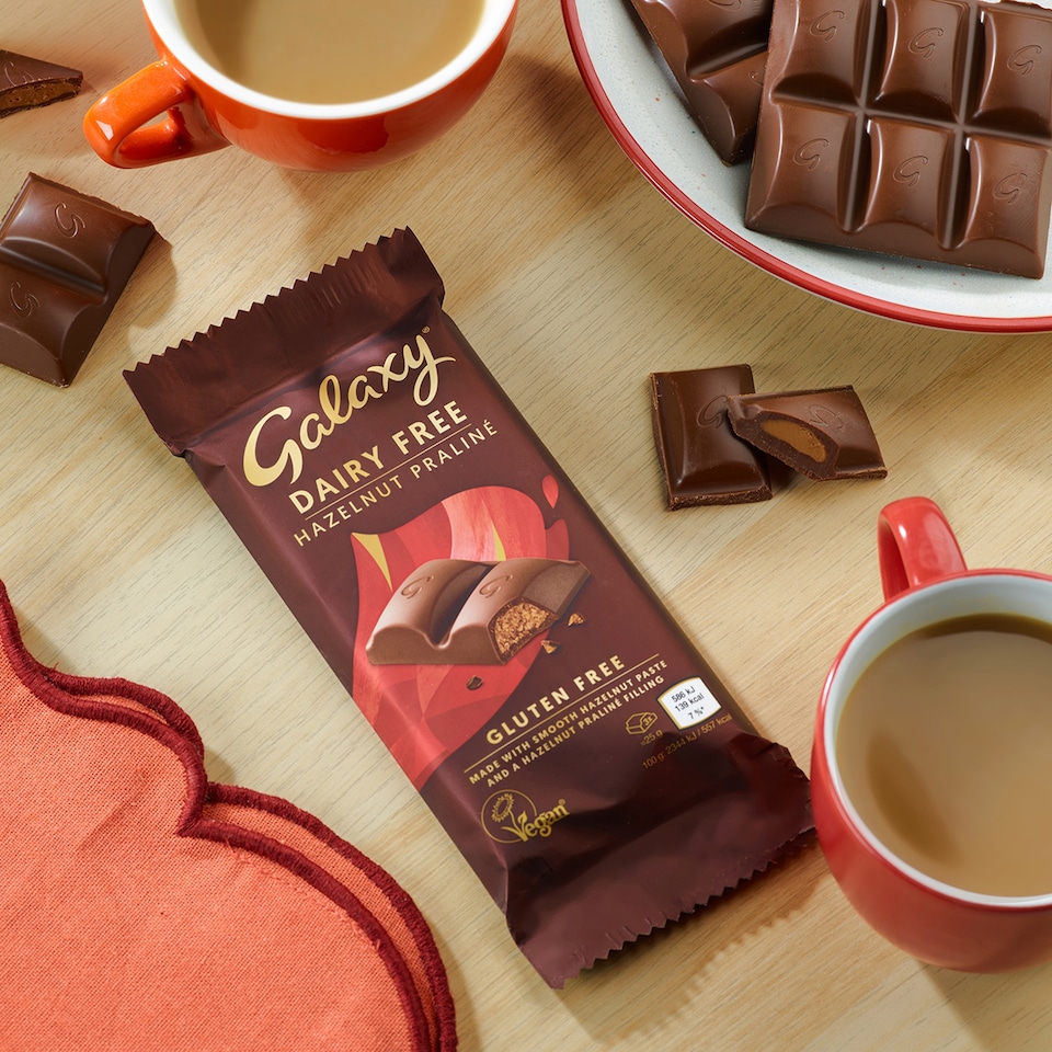 image 1 of Galaxy Dairy Free Hazelnut Praline 100g