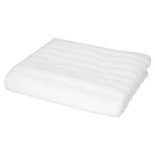 F&F Home White Ribbed Bath Sheet Towel