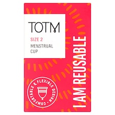 Totm Reusable Menstrual Cup Size 2