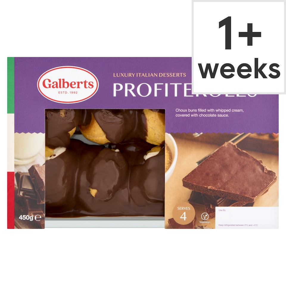 GALBERTS LUXURY ITALIAN DESSERTS PROFITEROLES 450G