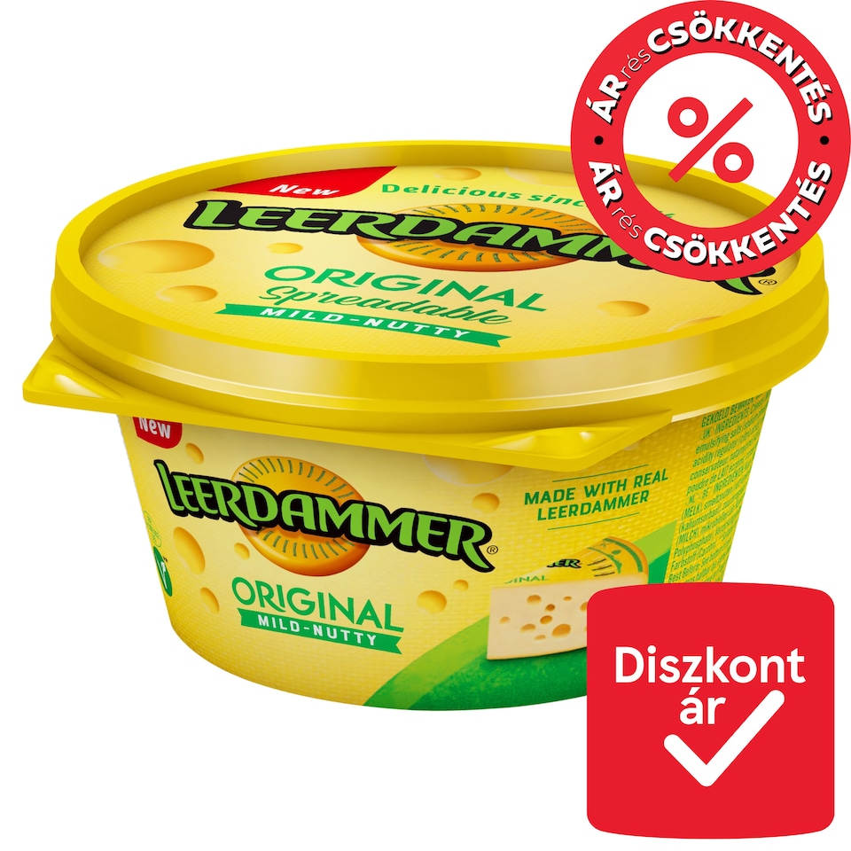 Leerdammer félzsíros kenhető sajtoskrém 125 g