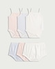 image 1 of F&F Baby 3-Pack Pure Cotton Vests and Bloomers Sets in White