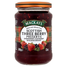 Mackays Scottish Three Berry Preserve 340G