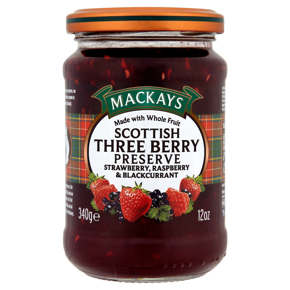 Mackays Scottish Three Berry Preserve 340G