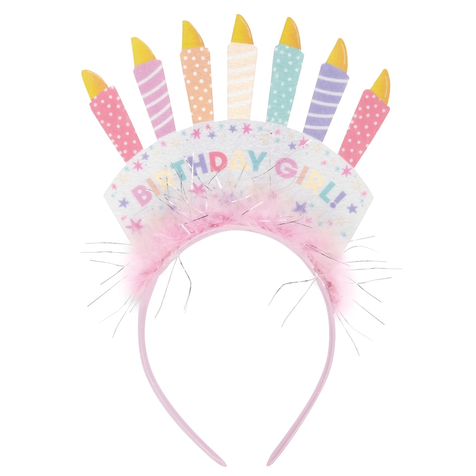 image 1 of Happy Birthday Candles Headband