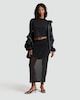 image 2 of OH ME OH MY Mesh Embellished Co-ord Skirt in Black