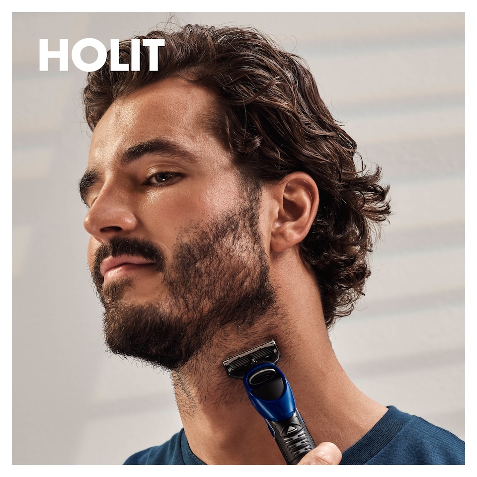 Obrázek 1 pro produkt Gillette 4v1 Holicí Strojek, Přesně Zastřihuje Chloupky Na Těle A Vousy, Holí A Tvaruje